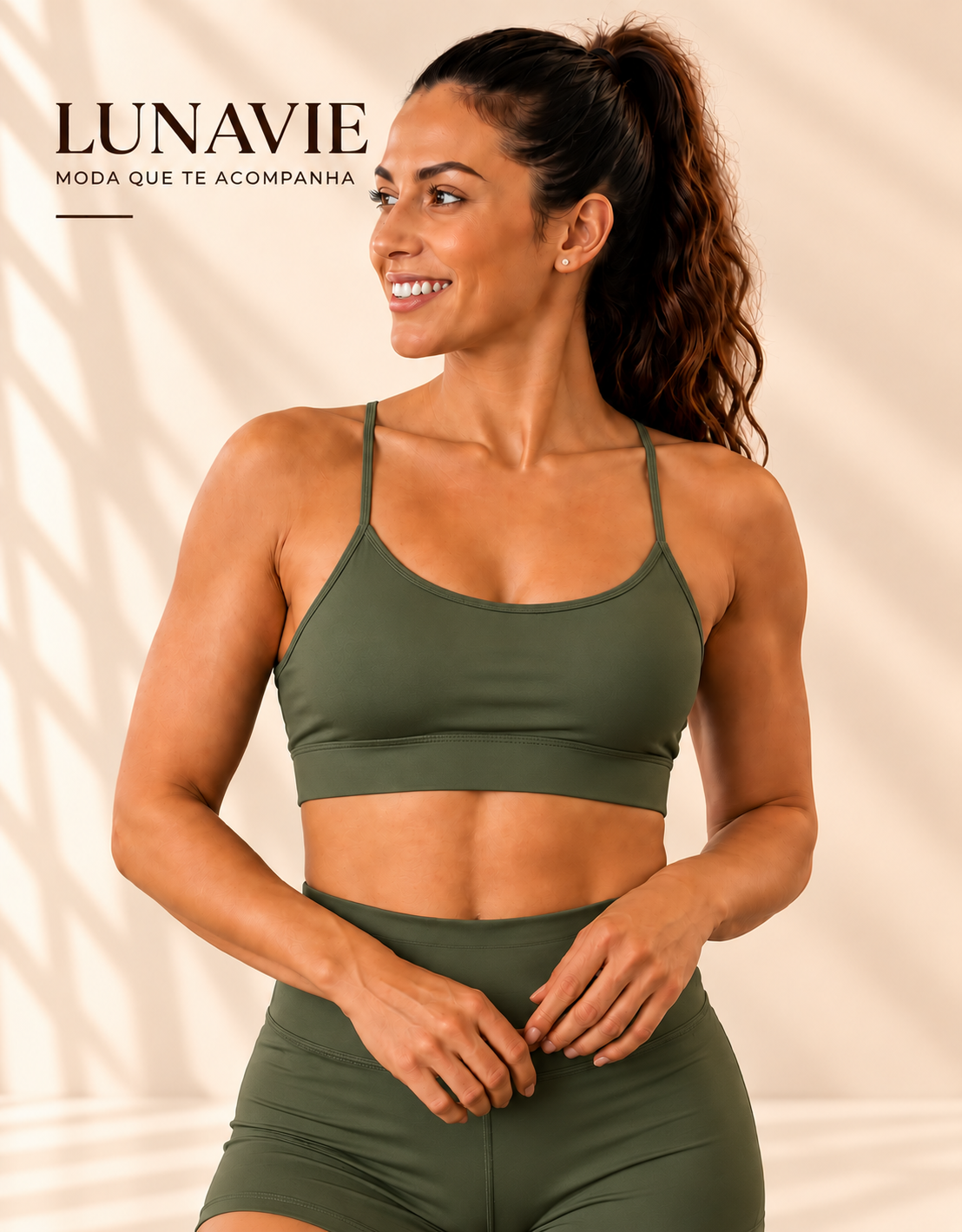 Top Fitness Feminino Alça Fina em Suplex