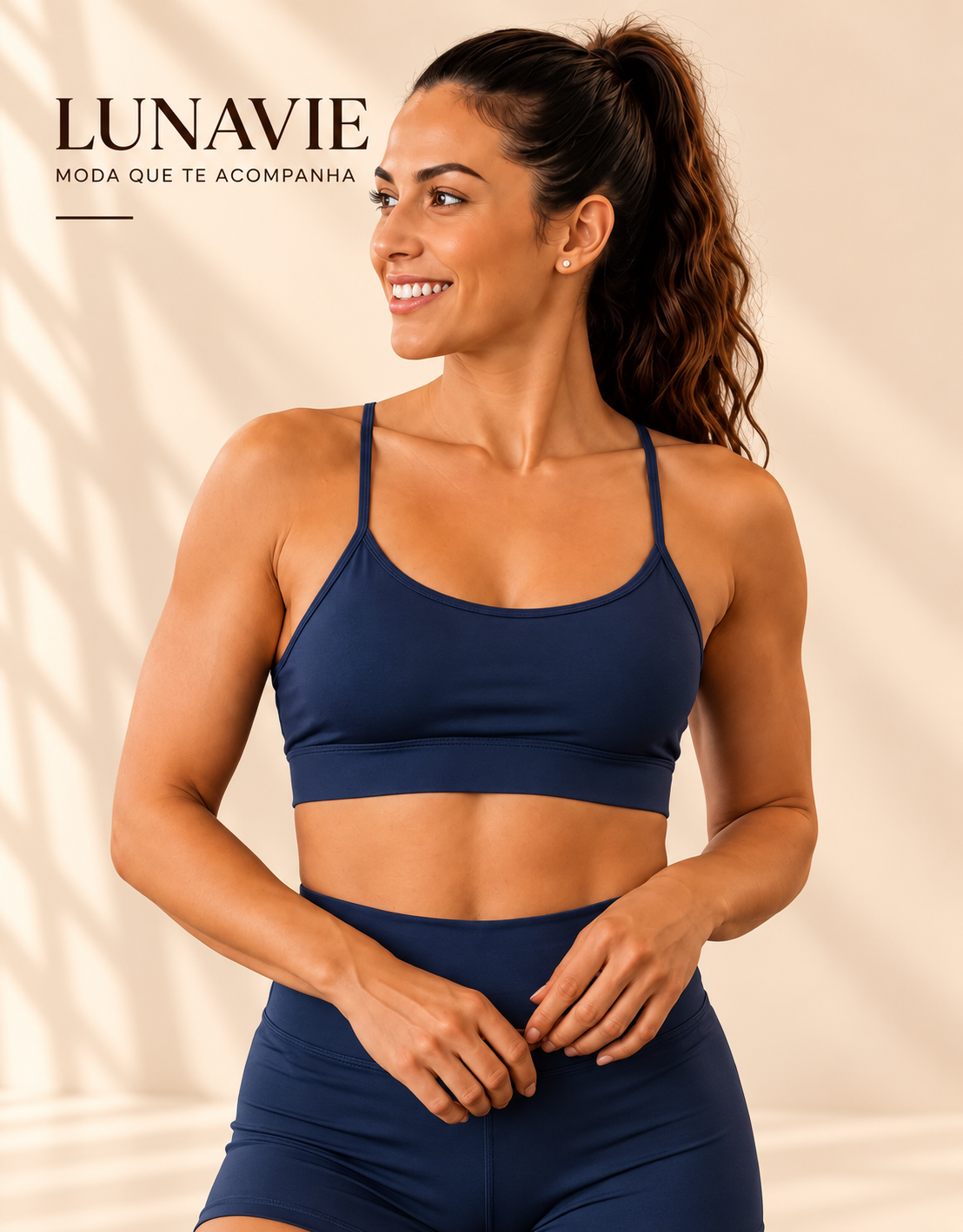 Top Fitness Feminino Alça Fina em Suplex