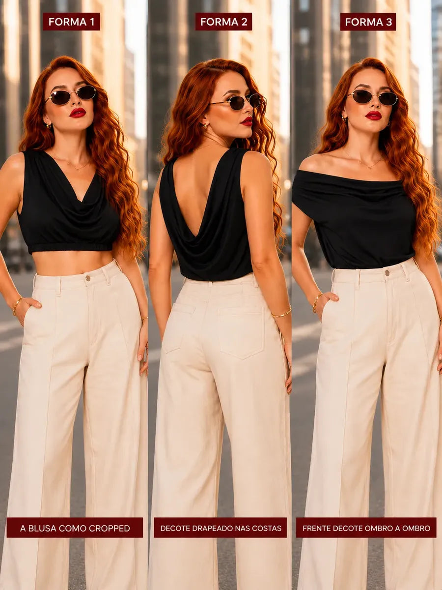 Blusa Feminina Multiforme Gola Boba