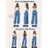 Calça Jeans Wide Leg Feminina Cintura Alta