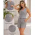 Conjunto Feminino Alfaiataria Colete e Short