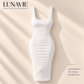 Vestido Midi Feminino Justo