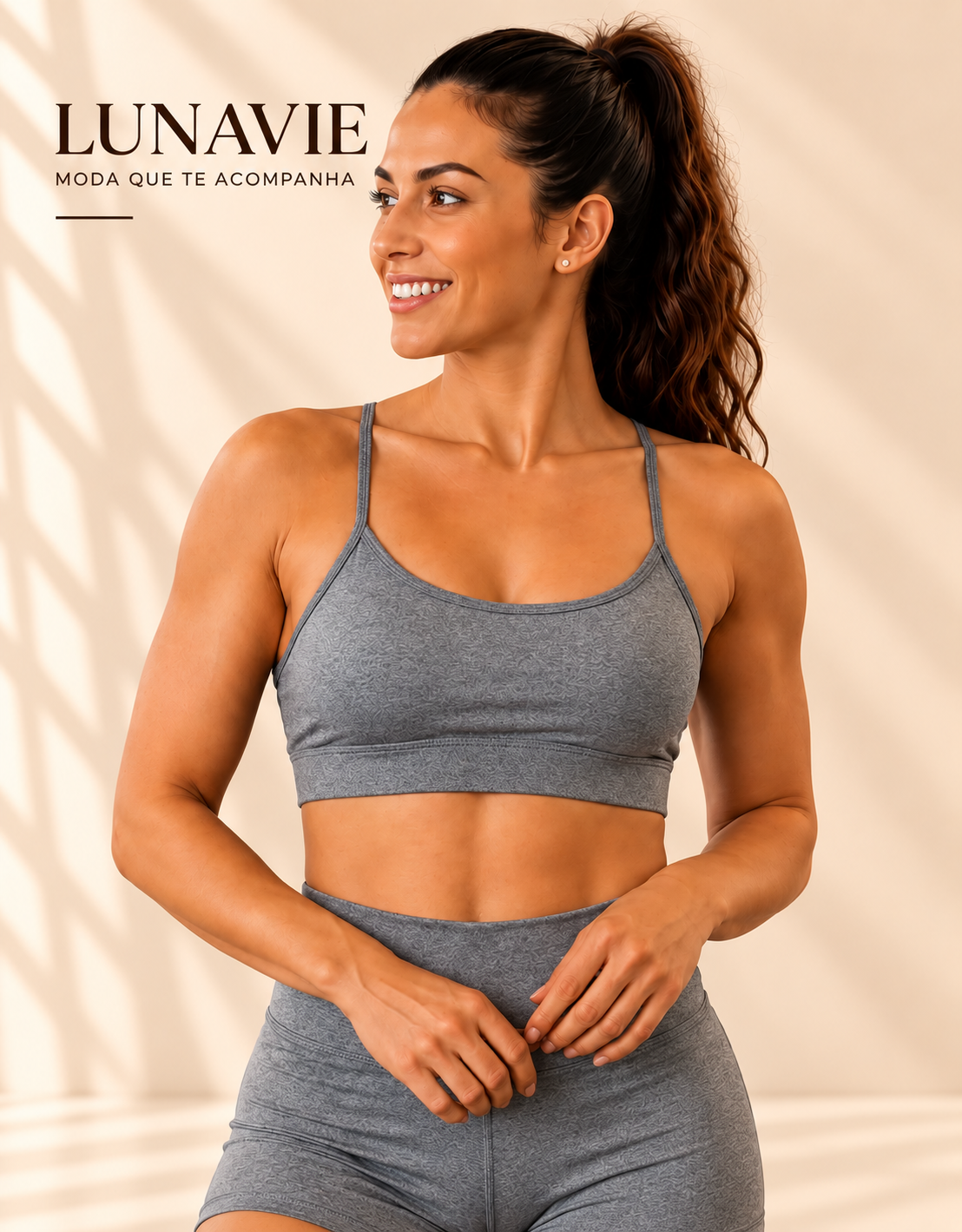 Top Fitness Feminino Alça Fina em Suplex