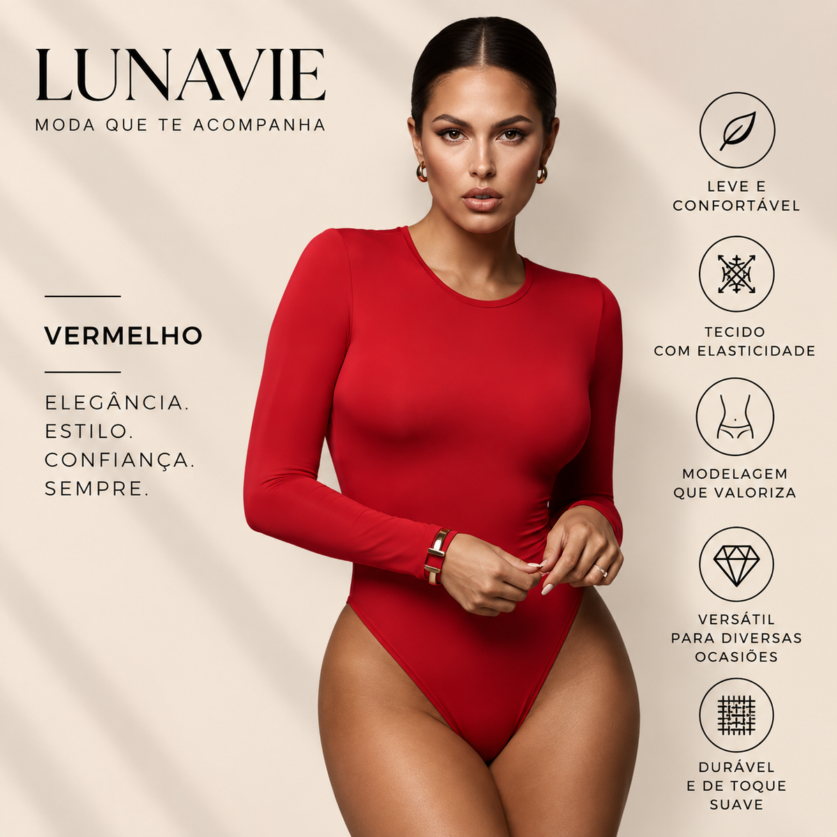 Body Serena Manga Longa