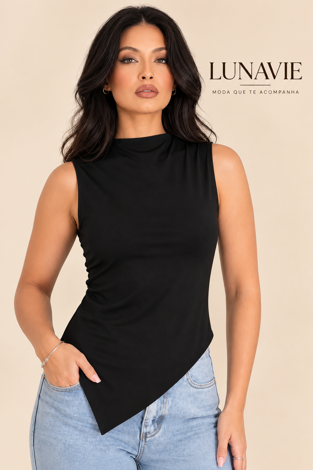 Regata Assimétrica Elegante